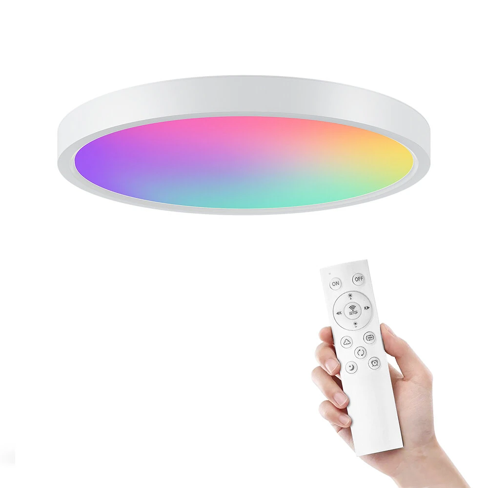 Gosund LB12 24W LED Smart Ceiling Light 30cm Wifi Smart Celling Lamp RGB+CW 1920LM Remote Control Voice Control With Alexa & Google Home (image for) Gosund LB12 24W LED Smart Ceiling Light 30cm Wifi Smart Celling Lamp RGB+CW 1920LM Remote Control Voice Control With Alexa & Google Home